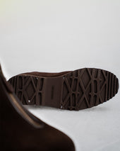 Fun S Dark Brown Suede