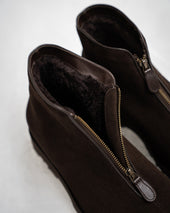 Fun S Dark Brown Suede