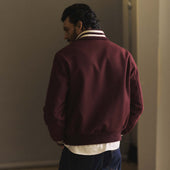 The Golden Bear Snap Bomber In Port Wool
