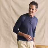 The Merino Henley In Heather