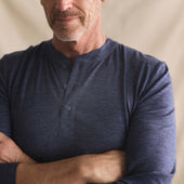 The Merino Henley In Heather