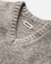 The Match V-Neck Sweater in Sable Merino Slub
