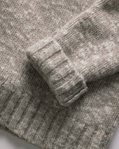 The Match V-Neck Sweater in Sable Merino Slub