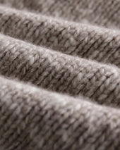 The Match V-Neck Sweater in Sable Merino Slub