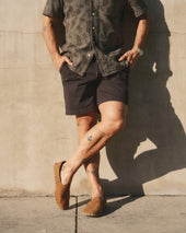 The Apres Short In Organic Faded Foundation Twill