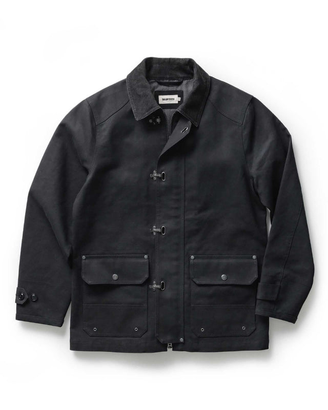 The Cinder Jacket In Coal Dry Wax