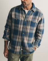 The Cutter Overshirt In Ocean Plaid