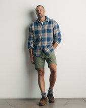 The Cutter Overshirt In Ocean Plaid