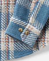 The Cutter Overshirt In Ocean Plaid