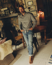 The Democratic Jean in Light Wash Organic Selvedge