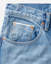 The Democratic Jean in Light Wash Organic Selvedge
