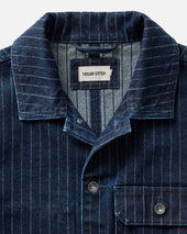 The Fremont Jacket in Rinsed Indigo Dobby Denim