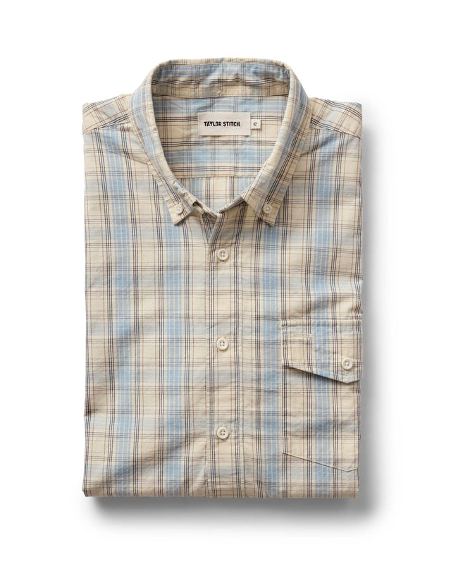 The Logan Popover in Blue Sky Plaid