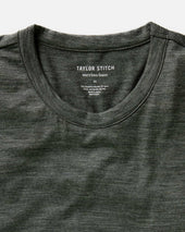 The Merino Tee In Heather Army