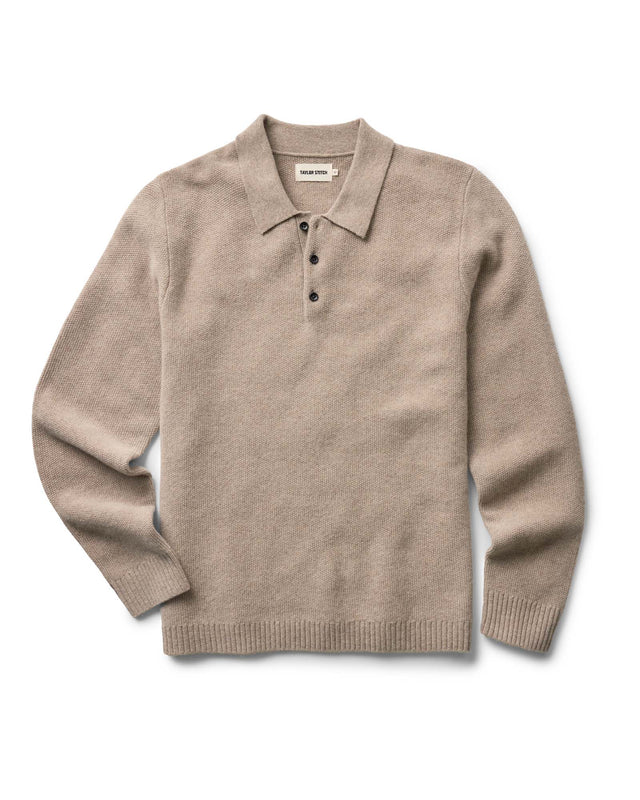 The Newton Sweater Polo In Heather