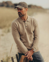The Newton Sweater Polo In Heather