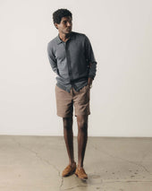 The Nichols Polo In Birdseye Merino