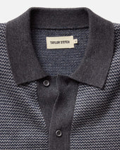 The Nichols Polo In Birdseye Merino