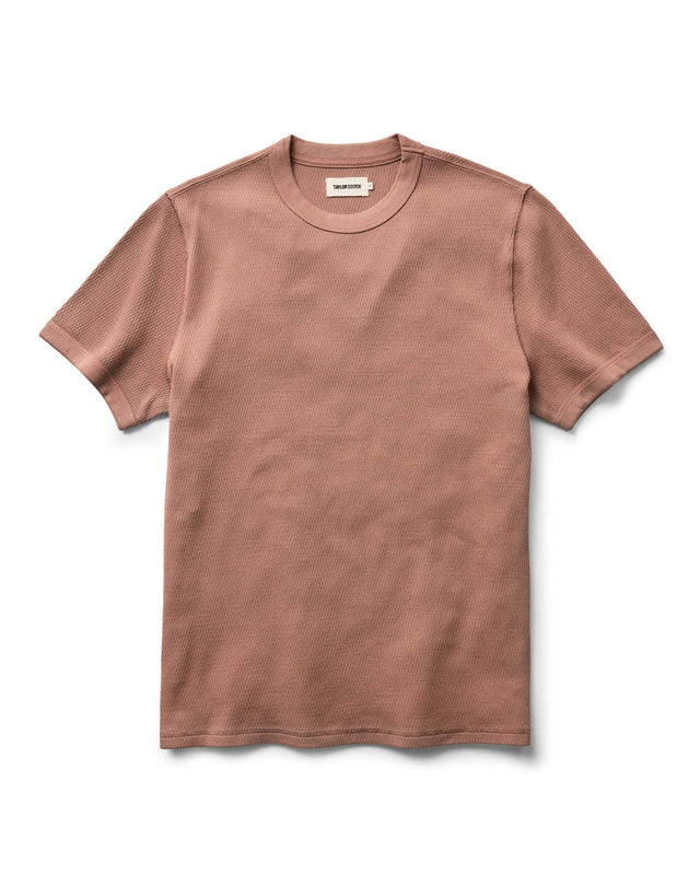 The Organic Cotton Short Sleeve Crew In Faded Waffle