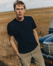 The Slub Tee in Rinsed Indigo