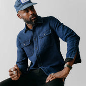 The Division Shirt in Indigo Twill