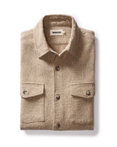 The Point Shirt In Heather Oat Linen Tweed