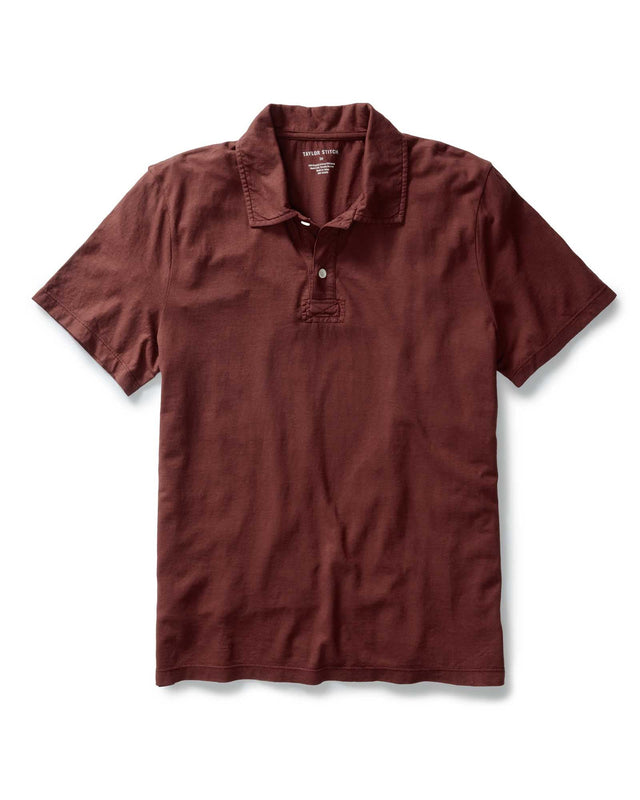 The Cotton Hemp Polo In Cherry