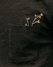 The Slub Tee in Black Indigo