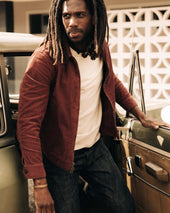 The Piston Jacket In Dried Cherry Corduroy