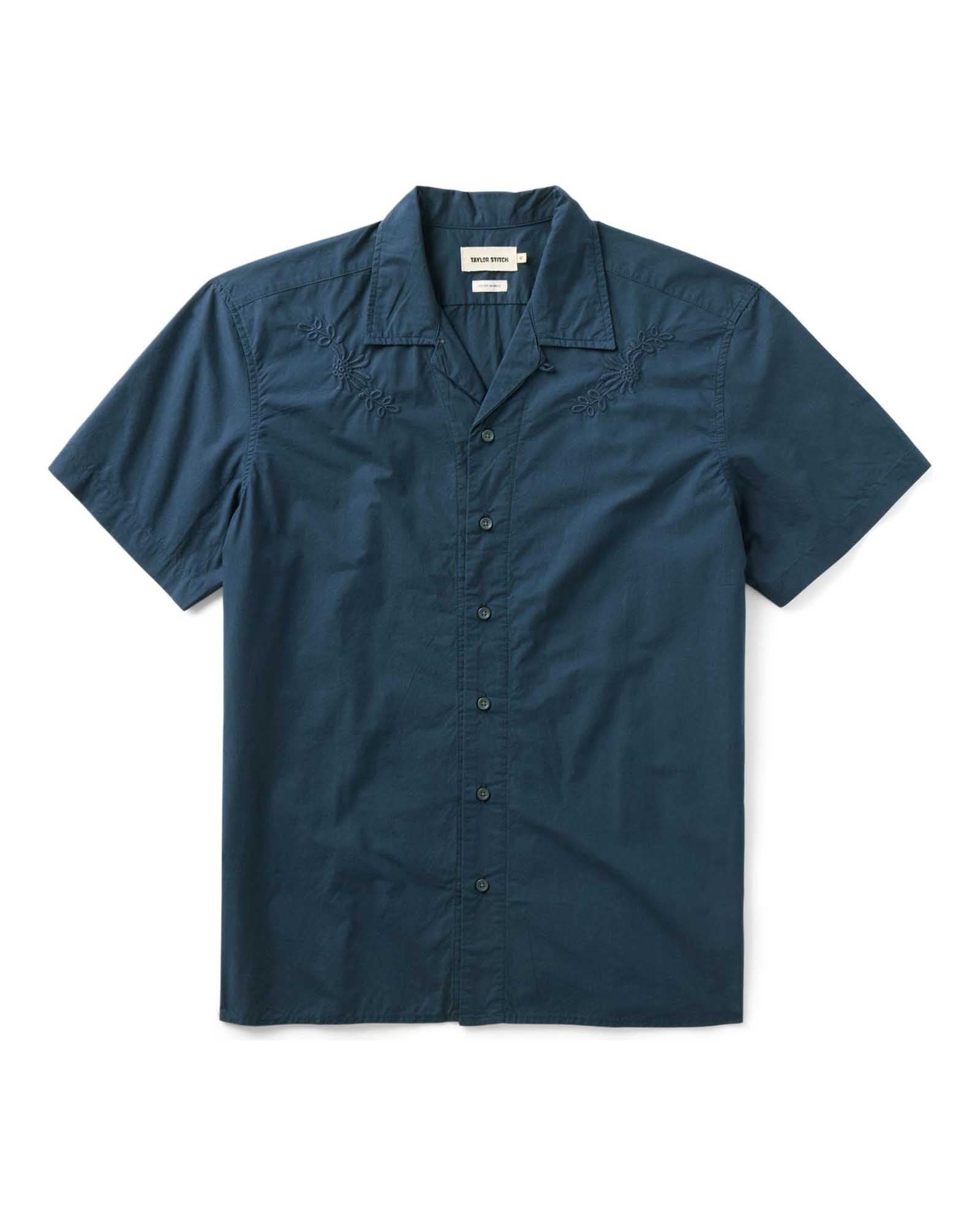 The Davis Shirt In Floral Embroidery
