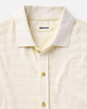 The Bywater Polo In Natural Knit Stripe
