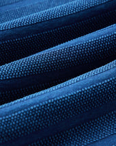 The Bywater Polo in Rinsed Indigo Knit Stripe