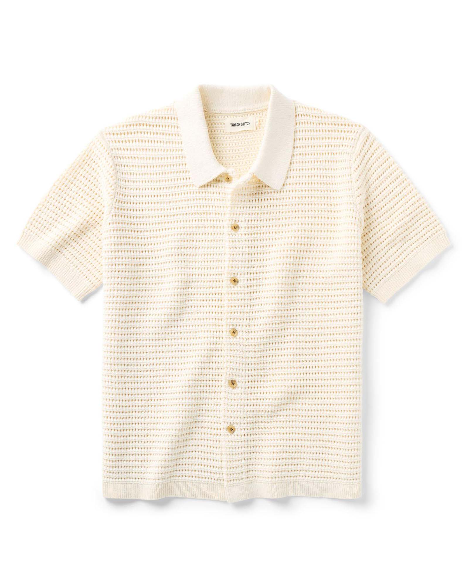 The Monterey Sweater Polo In Vintage Crochet