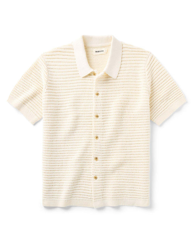 The Monterey Sweater Polo In Vintage Crochet
