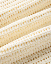 The Monterey Sweater Polo In Vintage Crochet