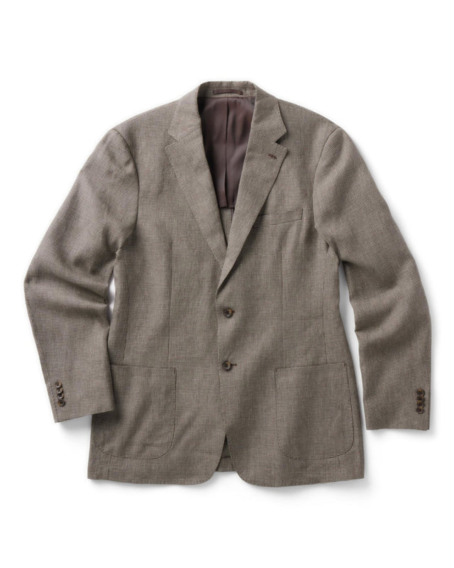 The Stevens Sportcoat In Morel Micro Check