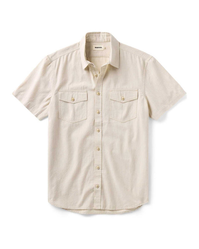 The Short Sleeve Crew Shirt In Natural