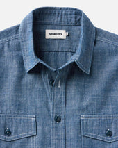 The Short Sleeve Crew Shirt In Washed Chambray