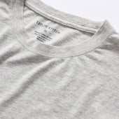 The Cotton Hemp Long Sleeve Tee In Heather Grey
