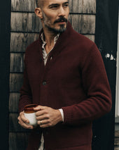 The Crawford Sweater In Cherry