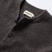 The Sidecountry Sweater In Heather Coffee Merino Waffle