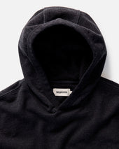 The Sunset Hoodie in Black Indigo Terry
