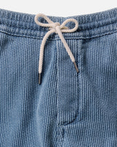 The Apres Pant in Washed Indigo Sashiko