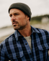 The Division Shirt in Rinsed Indigo Plaid