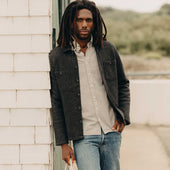 The Evans Overshirt In Birdseye Wool