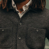 The Evans Overshirt In Birdseye Wool