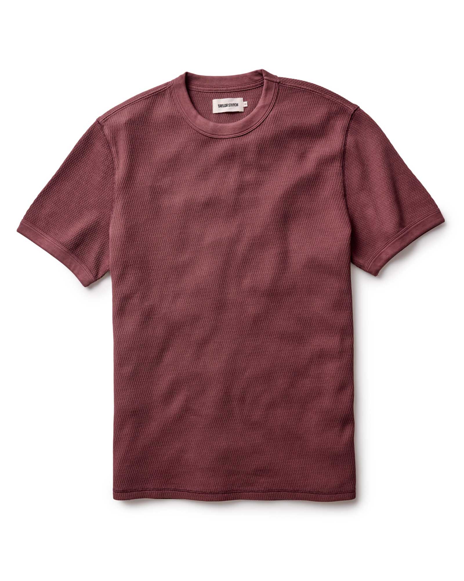 The Organic Cotton Short Sleeve Crew In Waffle
