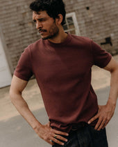 The Organic Cotton Short Sleeve Crew In Waffle