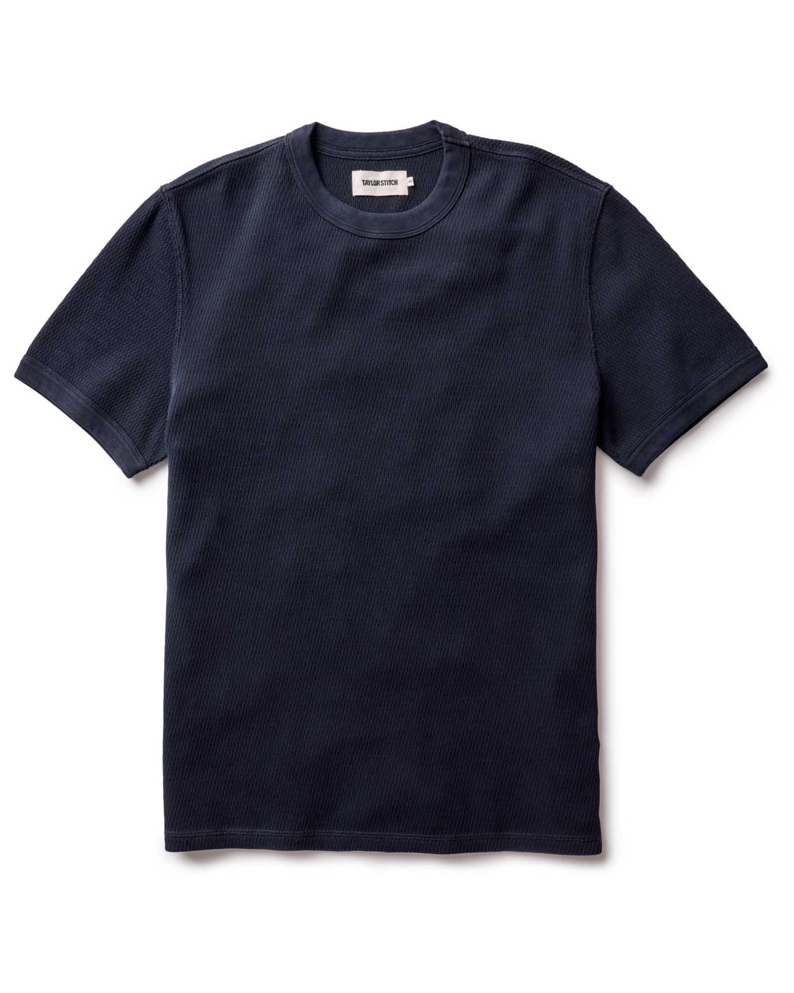 The Organic Cotton Short Sleeve Crew In Waffle
