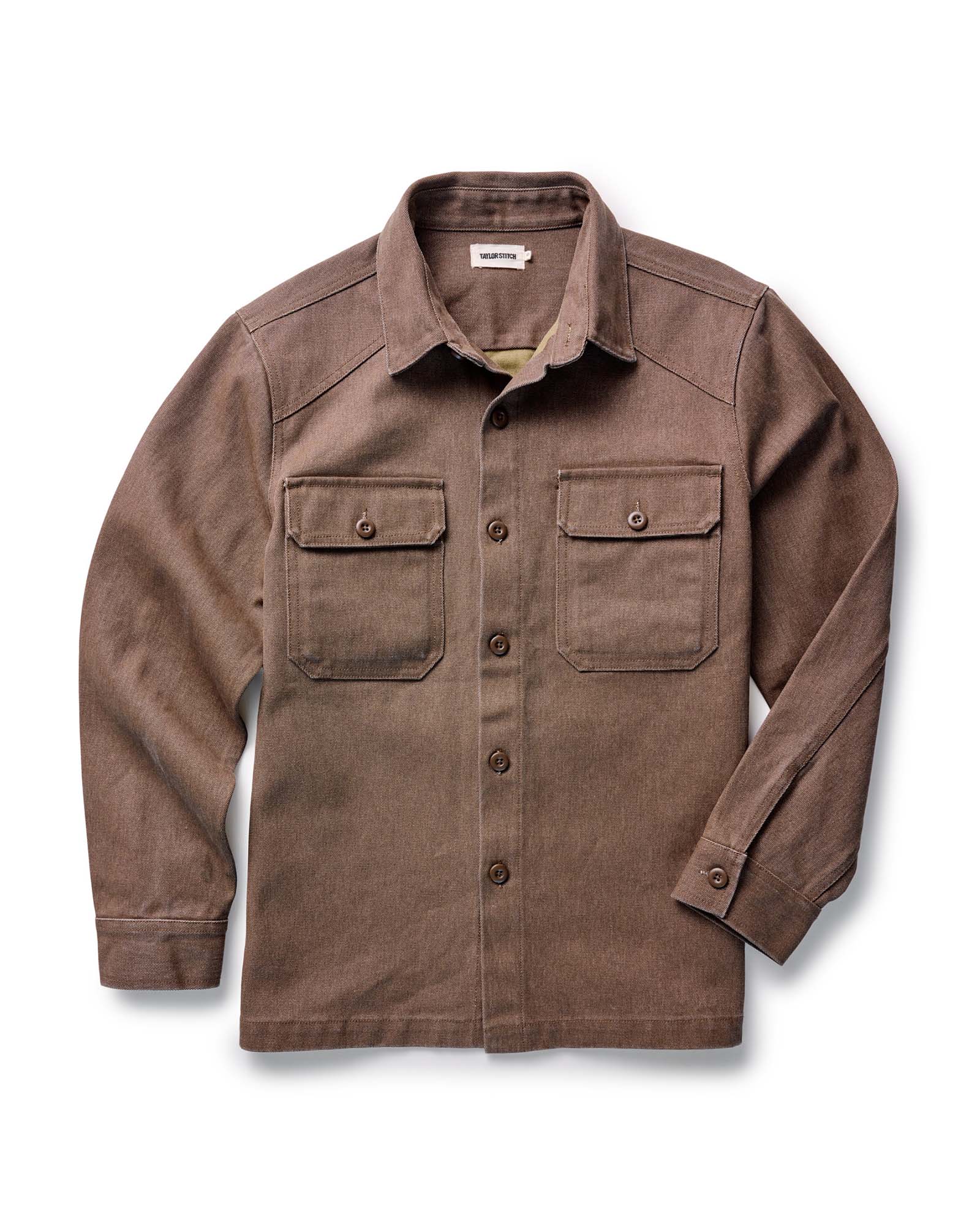The Shop Shirt In Aged Penny Chipped Canvas